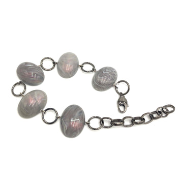 Grey Aurora Gemz Stations Bracelet