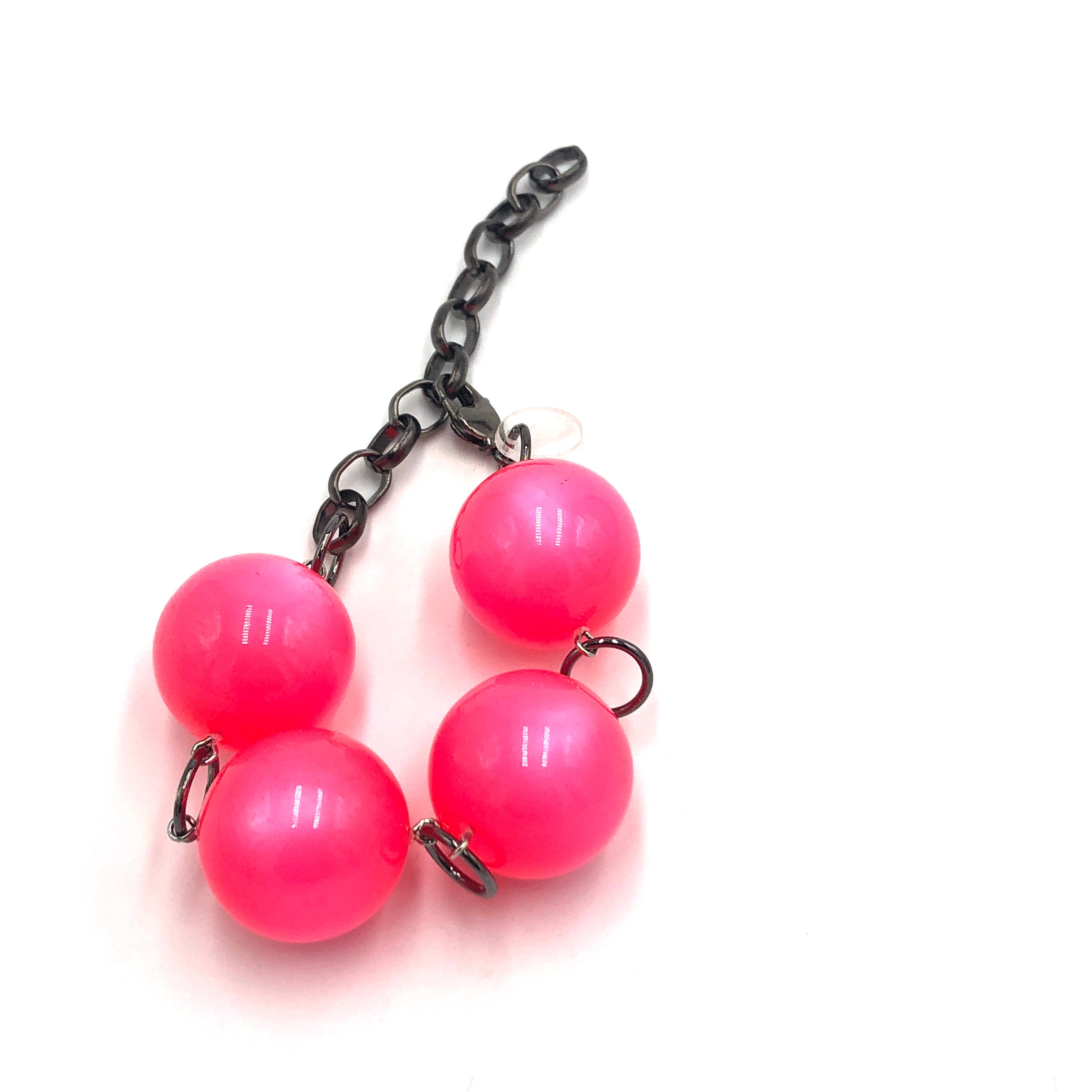 Neon Pink Moonglow Jumbo Stations Bracelet