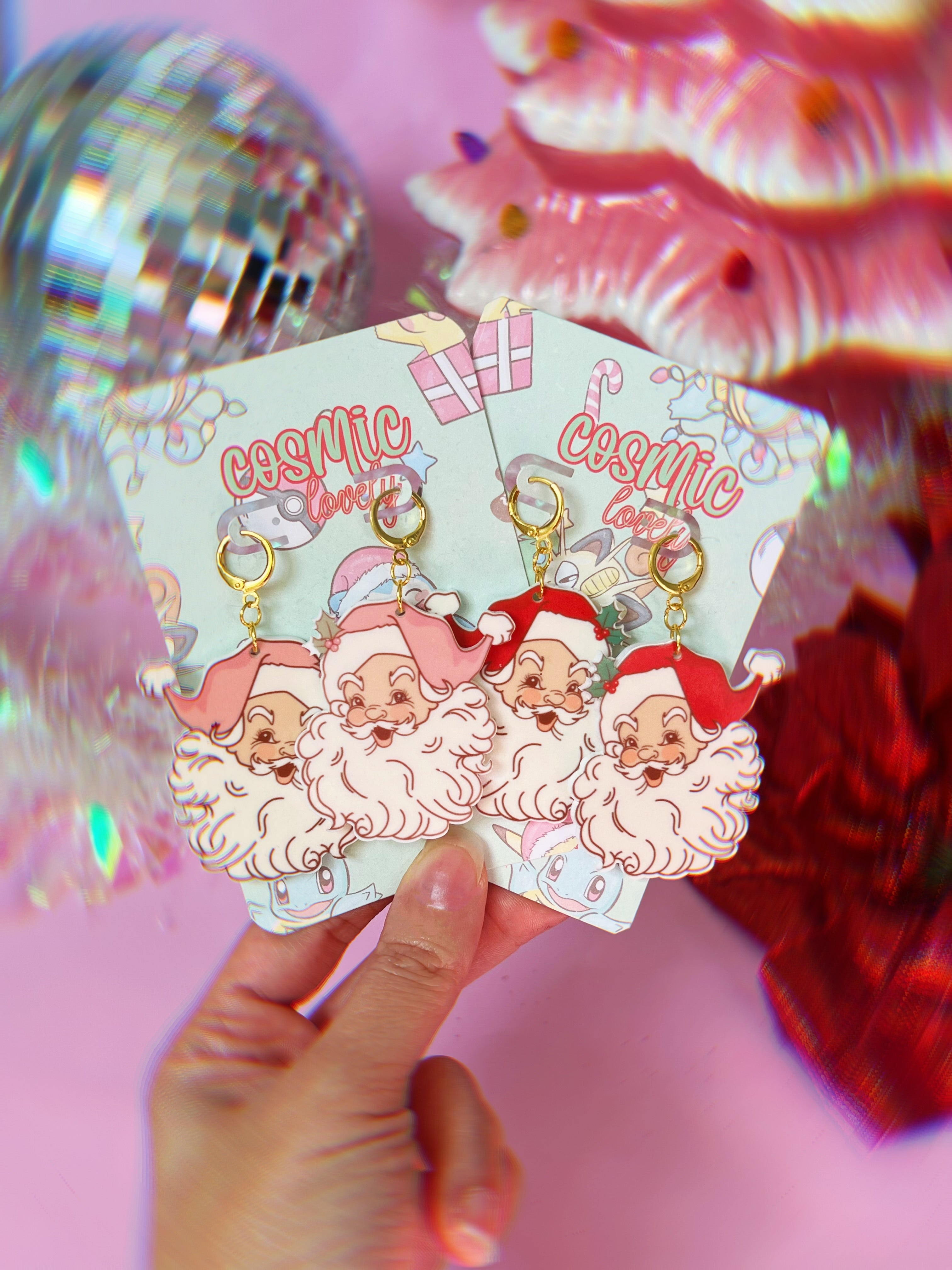 Vintage Santa Claus Earrings