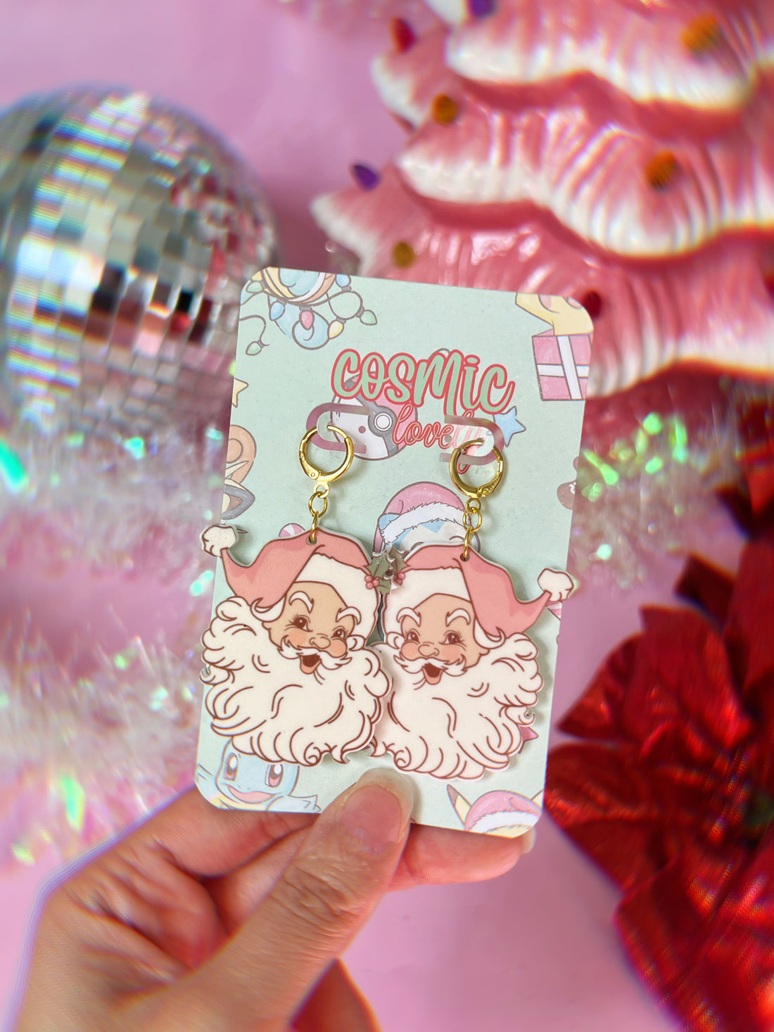Vintage Santa Claus Earrings