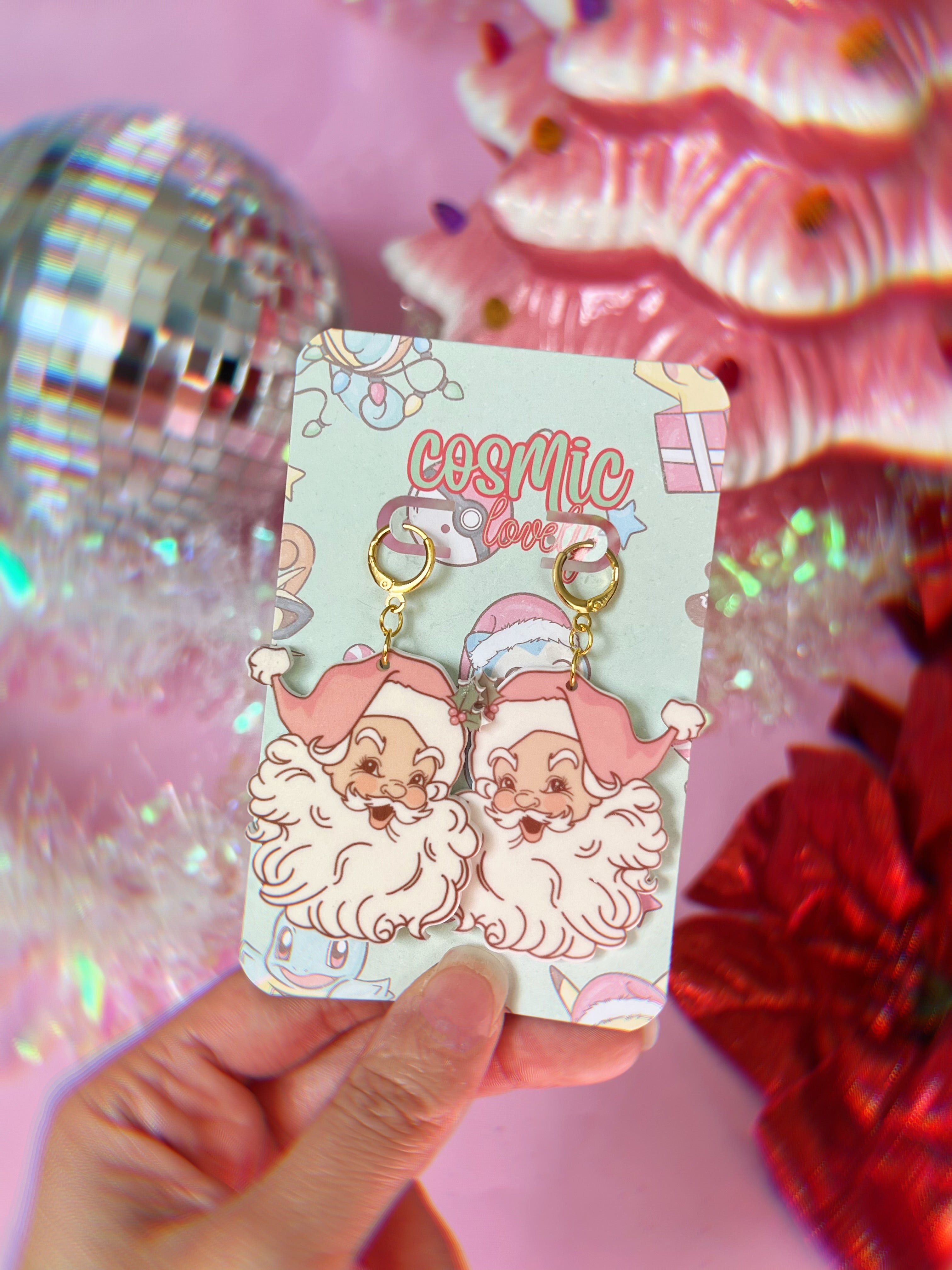 Vintage Santa Claus Earrings
