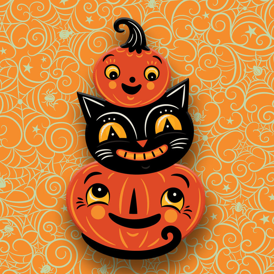 Jolly Jack Pumpkin Stack Brooch by Johanna Parker x Lipstick & Chrome