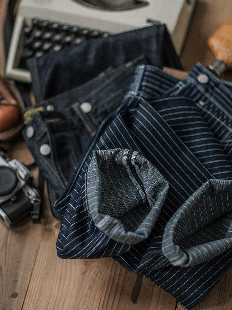 Pinstripe Selvedge Jeans