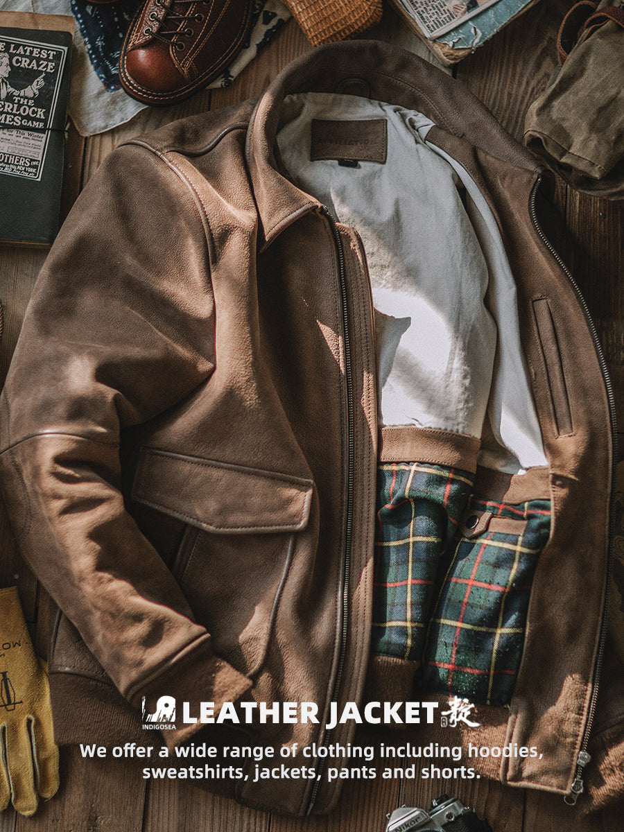 Leather Engineer  Bomber Jacket