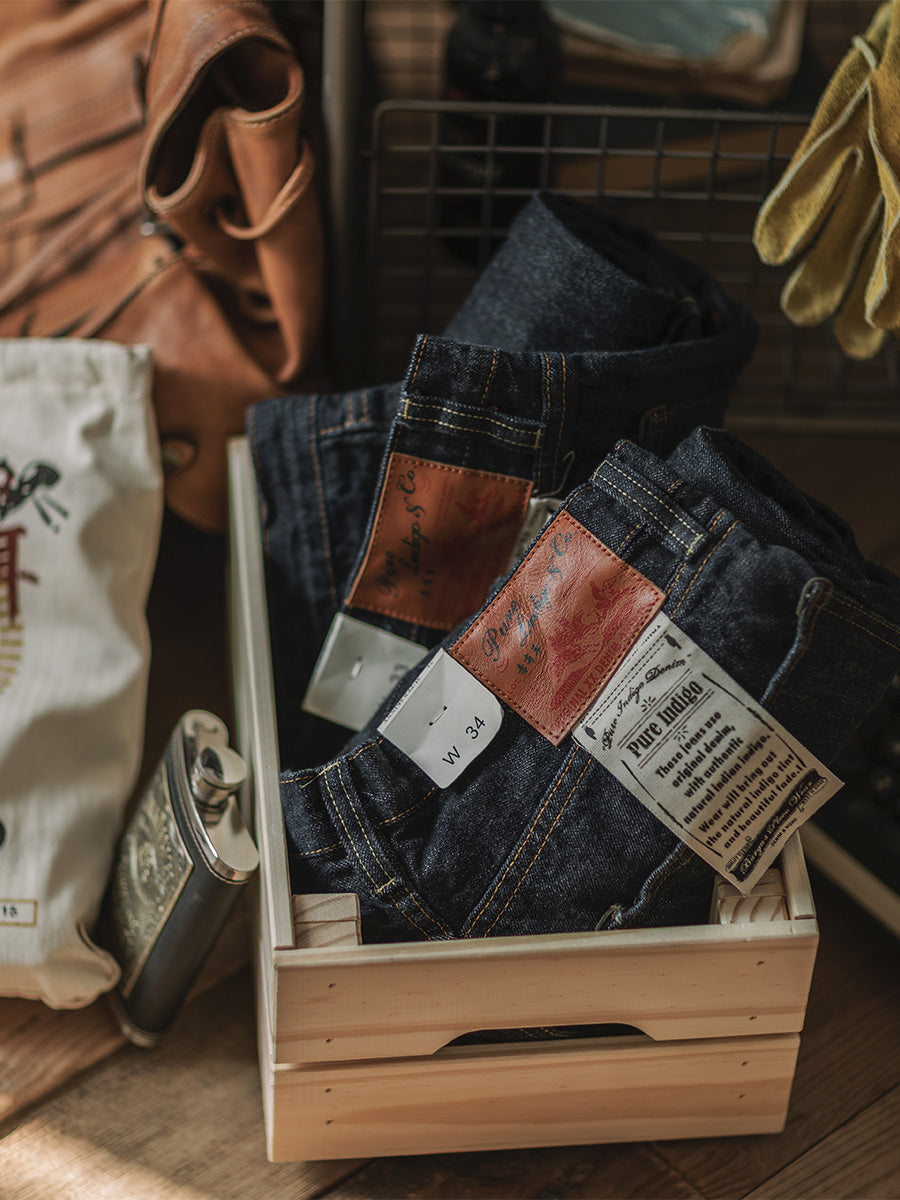 Selvedge Raw Denim Straight Jeans
