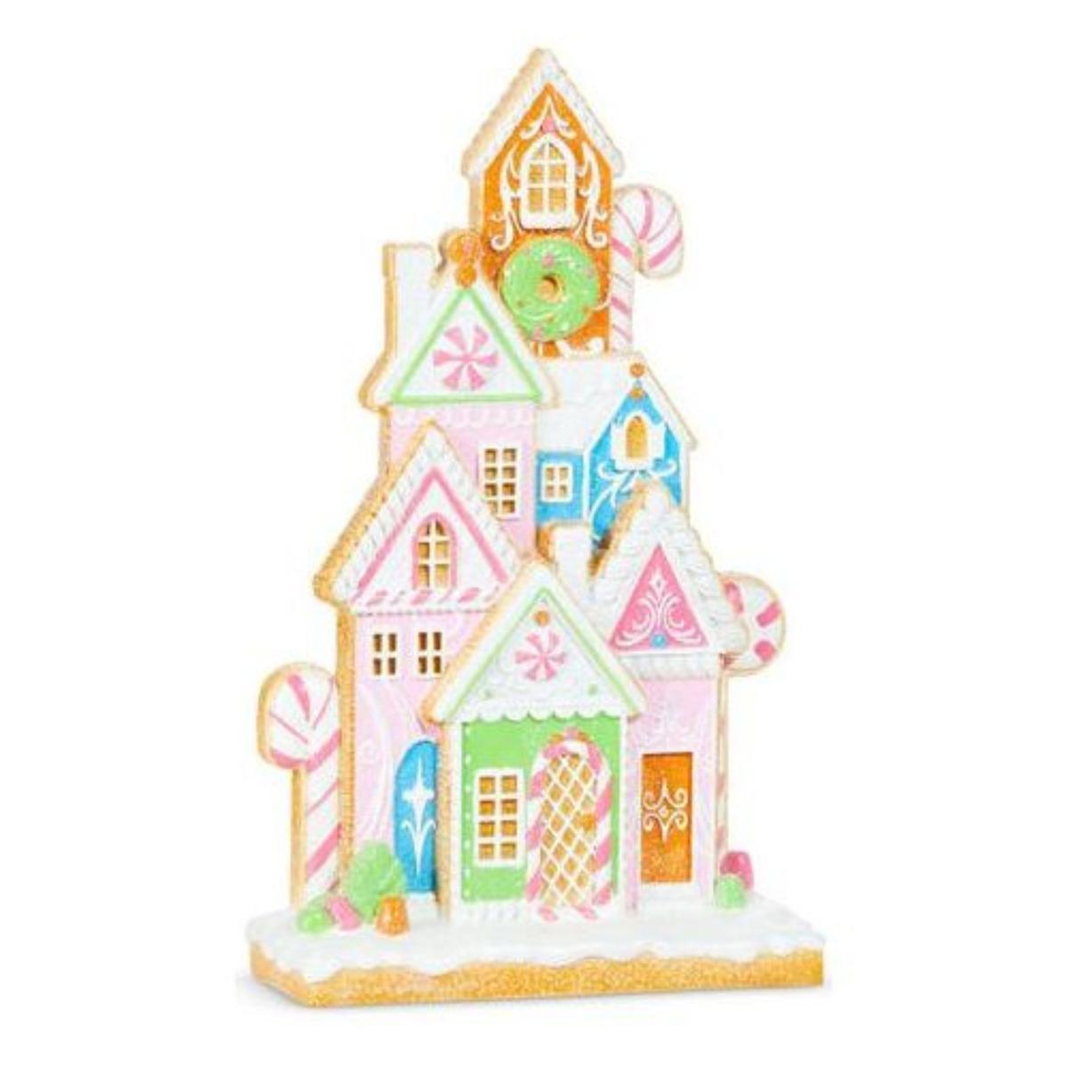 16" Bright Gingerbread House