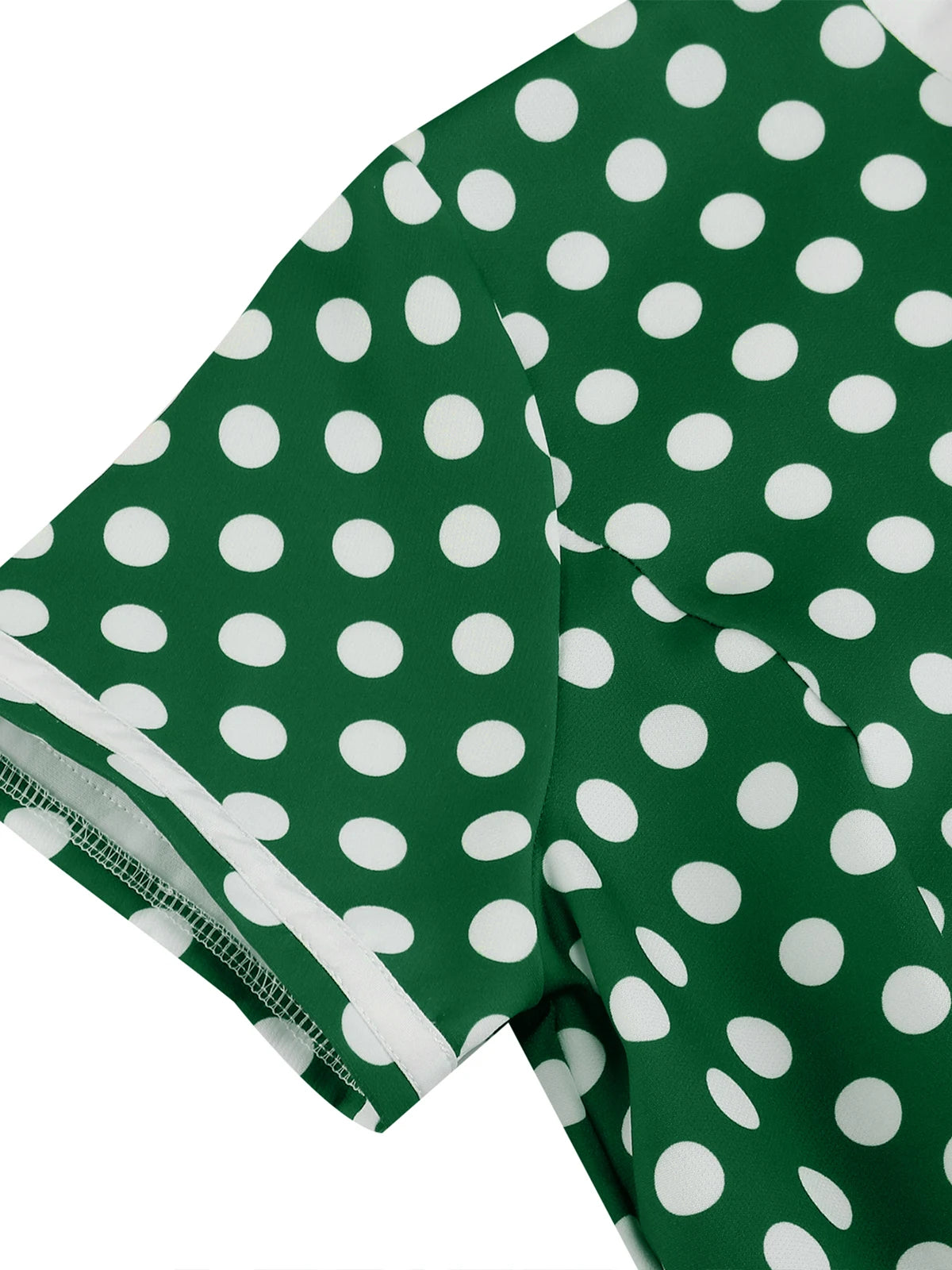 Polka Dot Tie-Neck Fit & Flare Dress