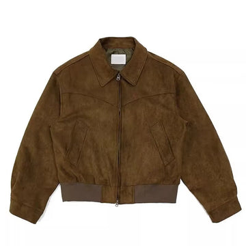 Men’s Zip Front Collared Jacket