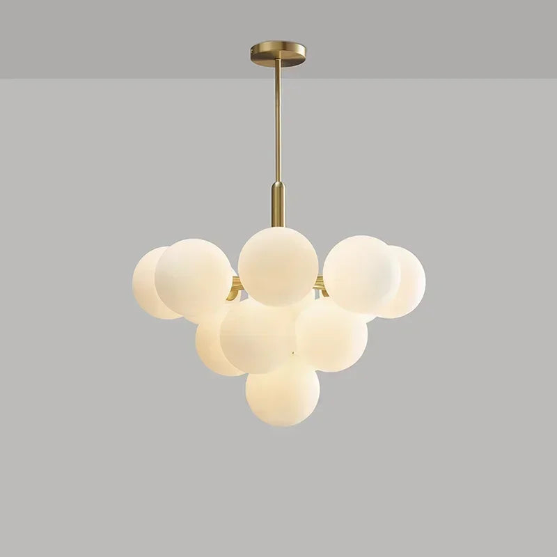 Hollywood Regency Glass Balloon Magic Bean Chandelier
