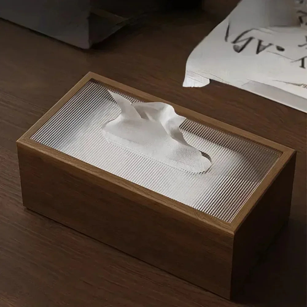 Classic Era Handmade Solid Black Walnut Tissue Box Cover