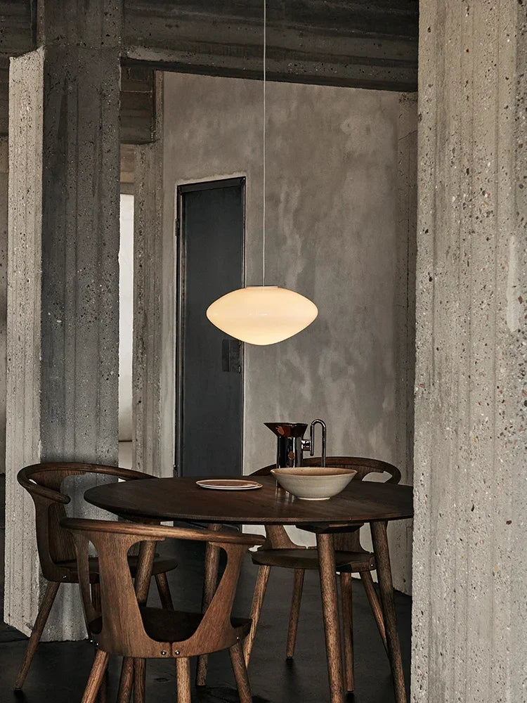 Classic Nordic Glass Suspension Kitchen Island Hanging Lamp