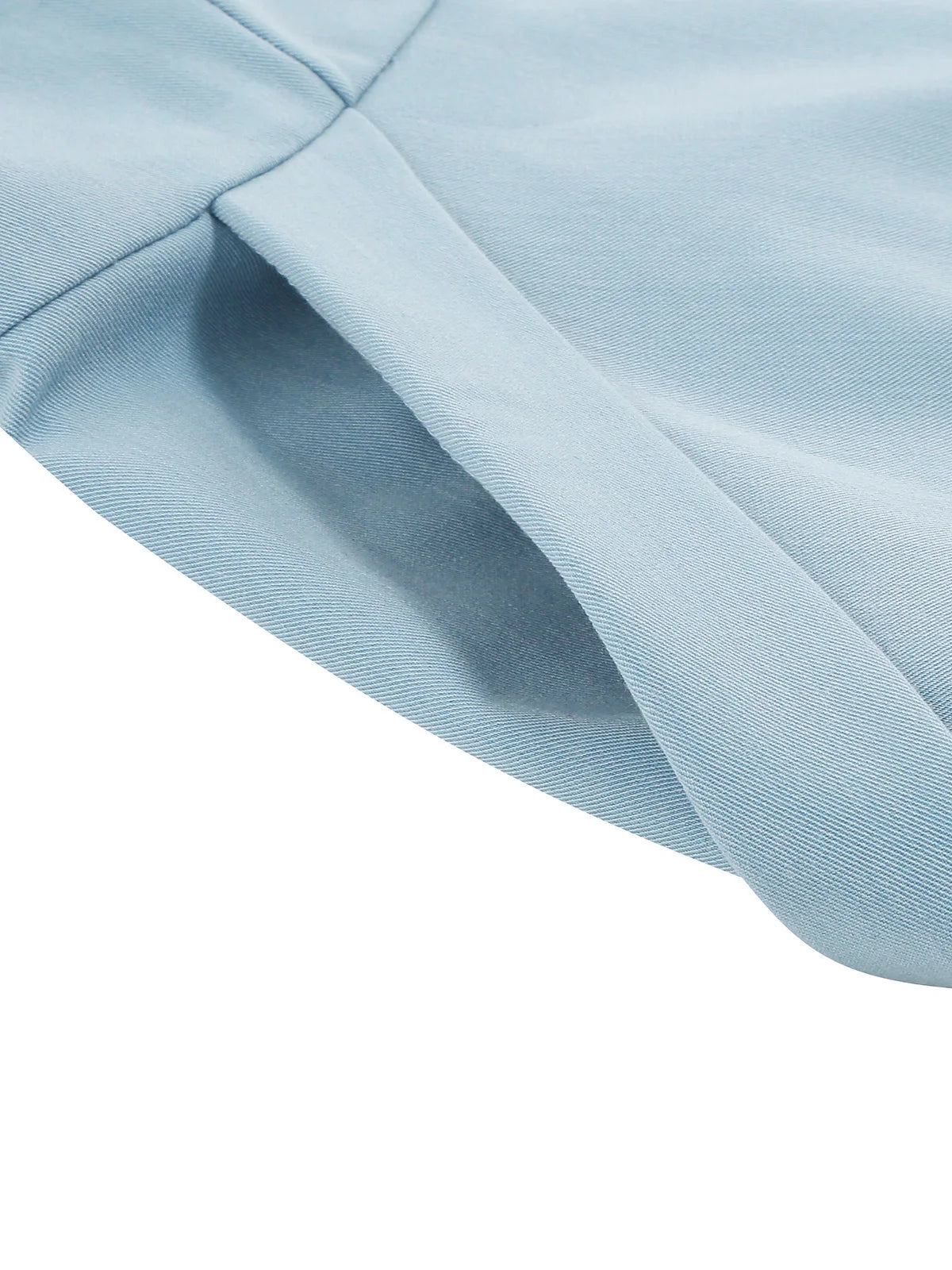 Contrast Collar Button Front Fit & Flare Dress