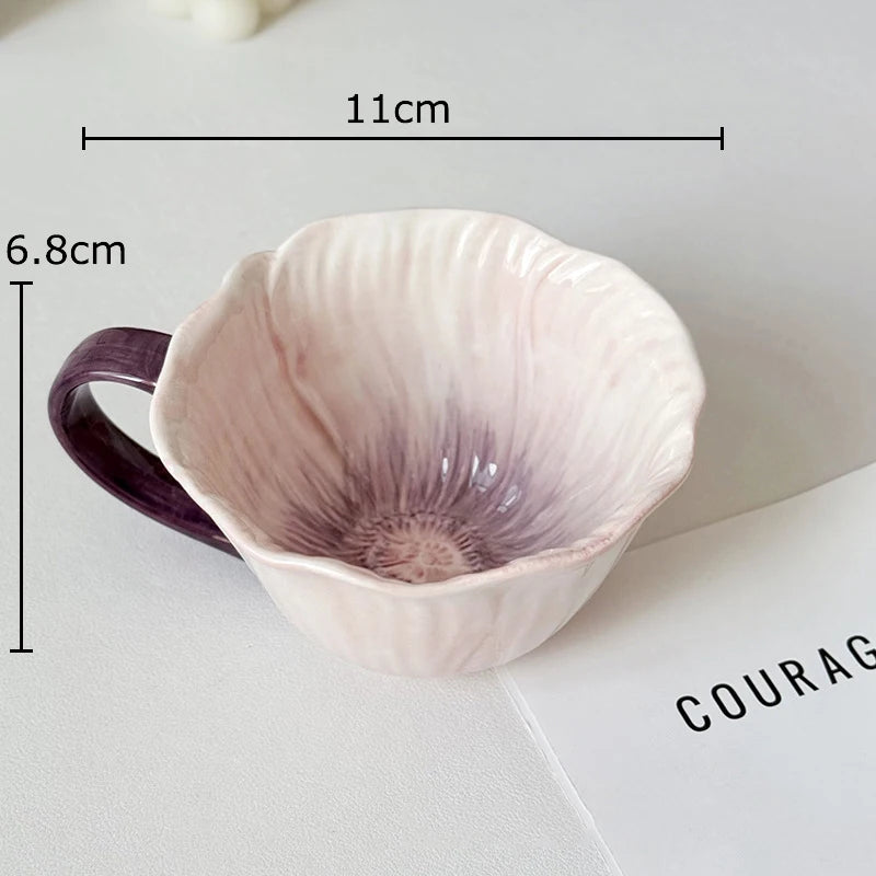 Parisian Cafe Gold-Rimmed Strawberry Porcelain Mug