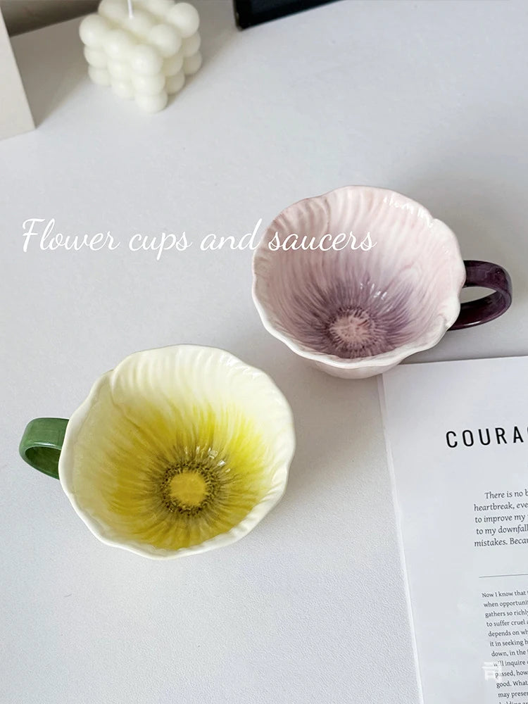 Parisian Cafe Gold-Rimmed Strawberry Porcelain Mug