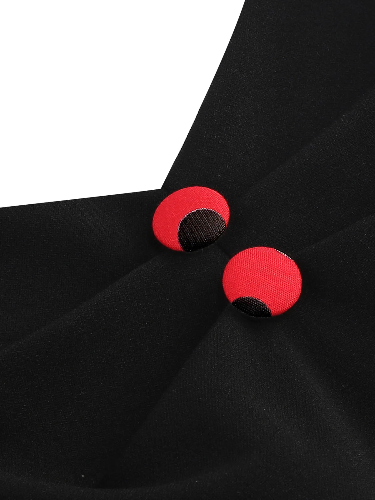 Contrast Bodice Polka Dot Halter Dress