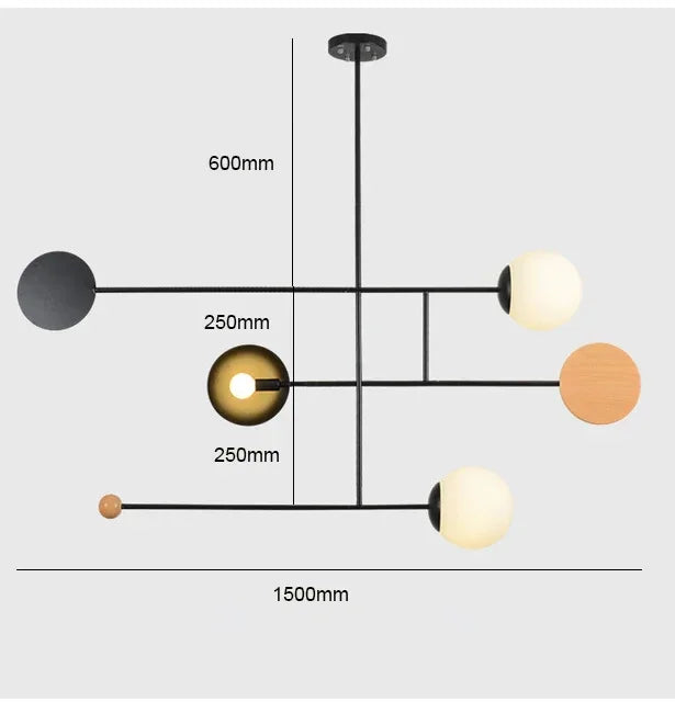 Danish Retro Minimalist Modern LED Restaurant Pendant Light