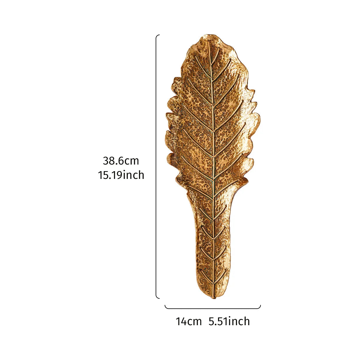 Hollywood Regency Golden Ginkgo Leaf Wall Art