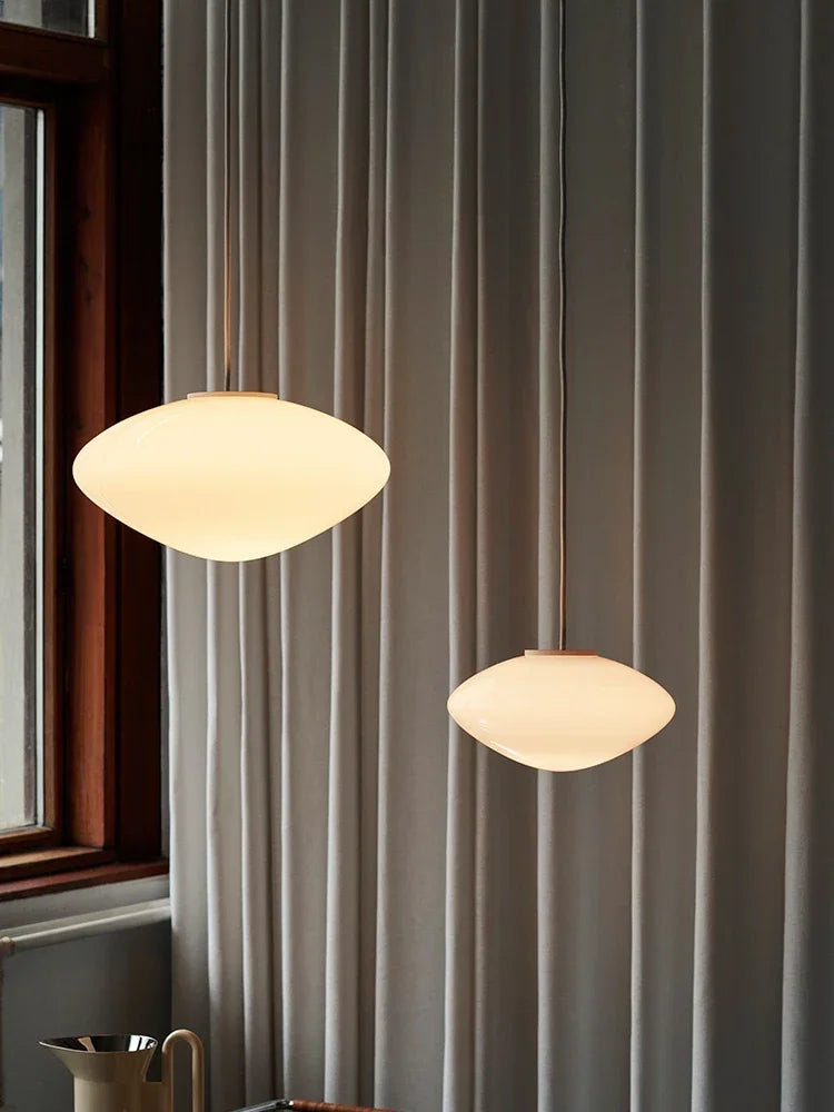 Classic Nordic Glass Suspension Kitchen Island Hanging Lamp