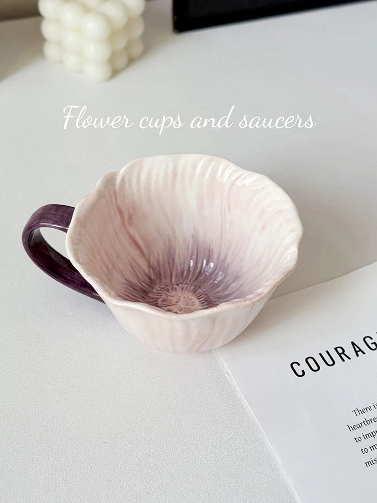 Parisian Cafe Gold-Rimmed Strawberry Porcelain Mug