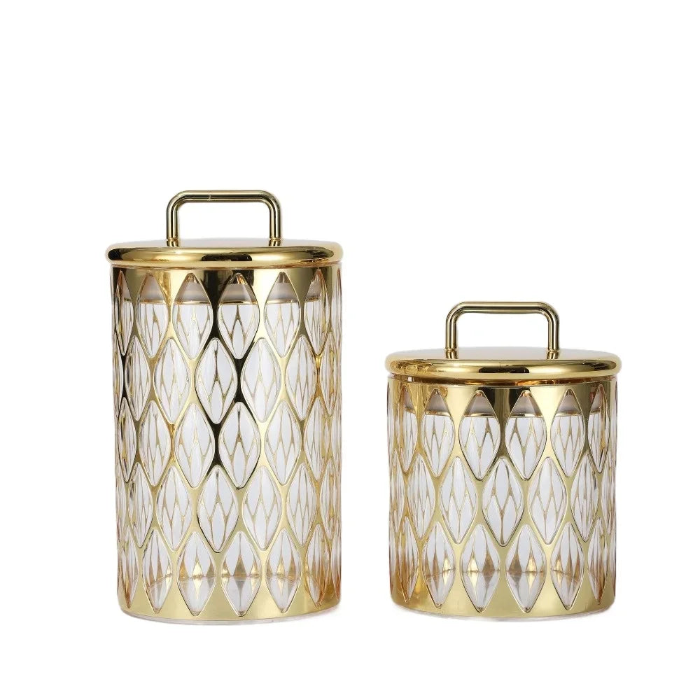 Classic Elegance Gold-Plated Sealed Kitchen Bottle