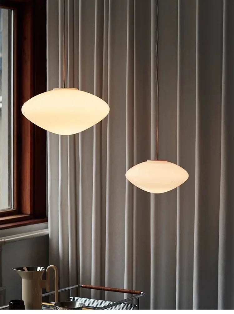 Classic Nordic Glass Suspension Kitchen Island Hanging Lamp