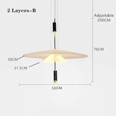Italian Nordic Flamingo Flying Saucer Pendant Lamp