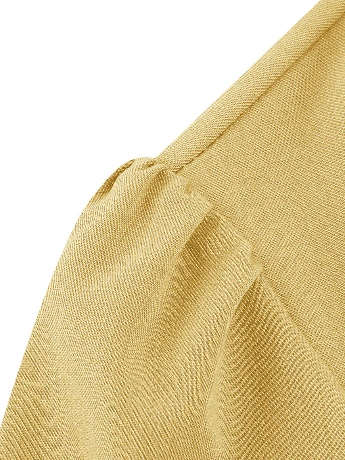 Contrast Collar Button Front Fit & Flare Dress