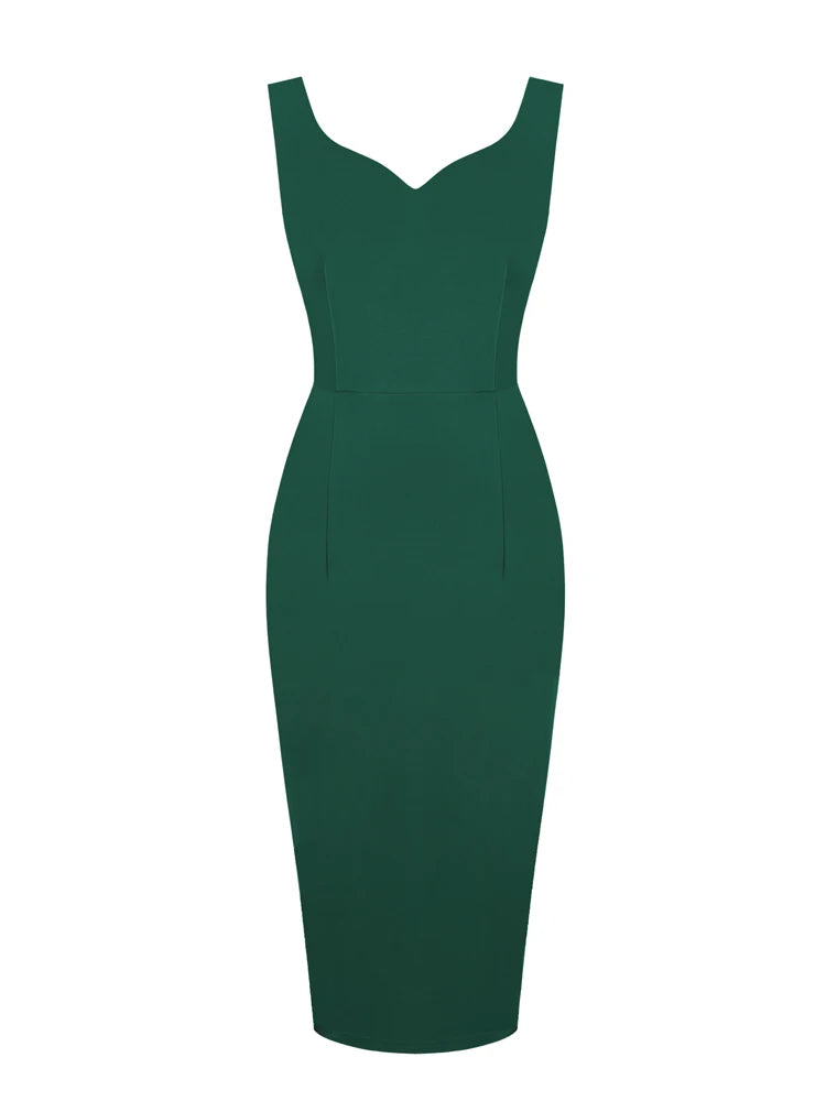 Sleeveless Sweetheart Neck Sheath Dress