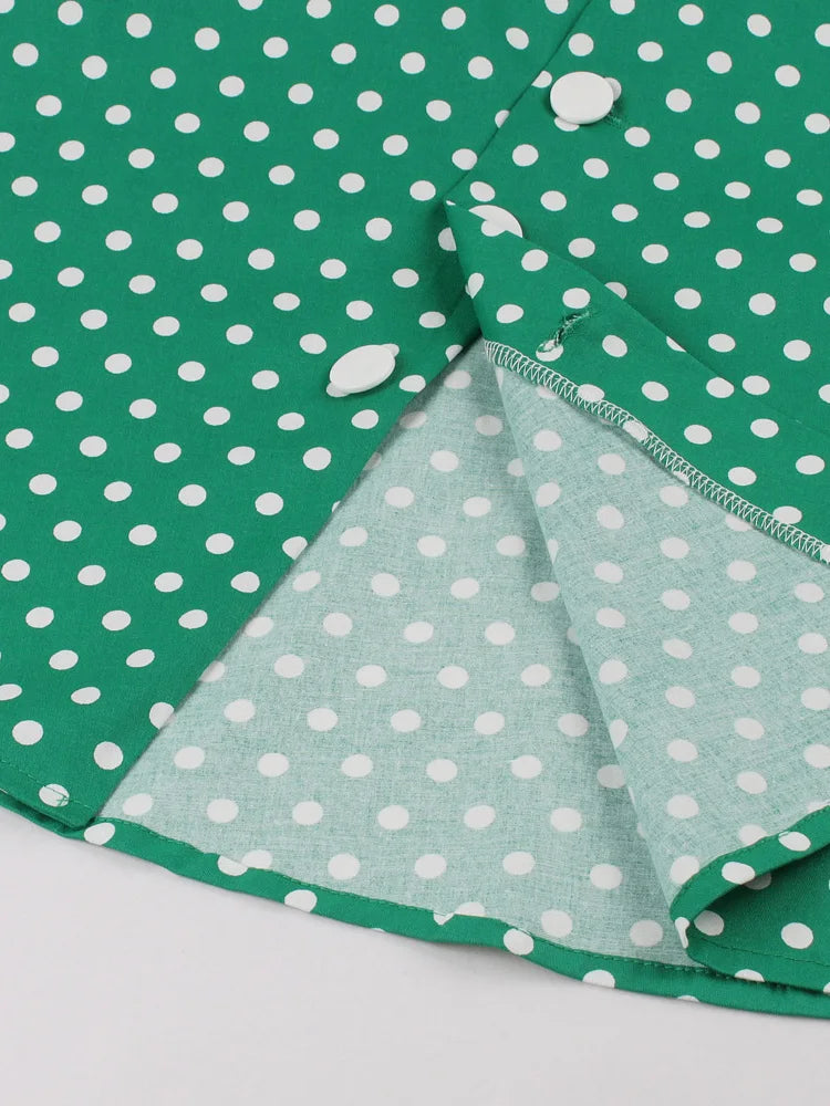 Cross Halter Polka Dot Midi Dress