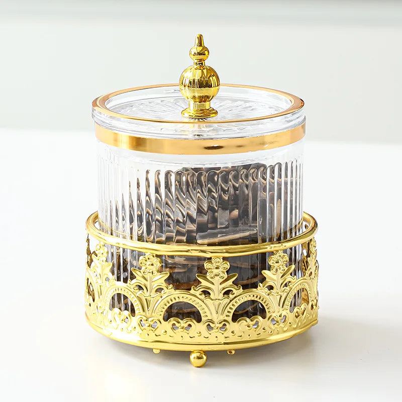 Retro Diner Striped Glass Sugar & Spice Jar