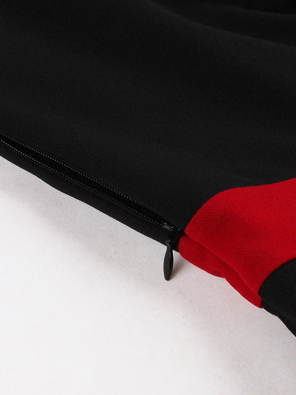 Contrast Lapel Button Detail Fit & Flare Dress