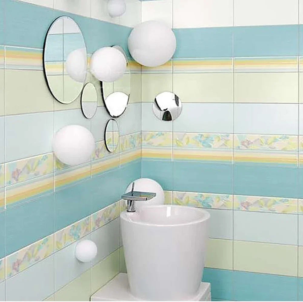 Mid-Century Modern Round Glass Bubble Ball Wall Sconce