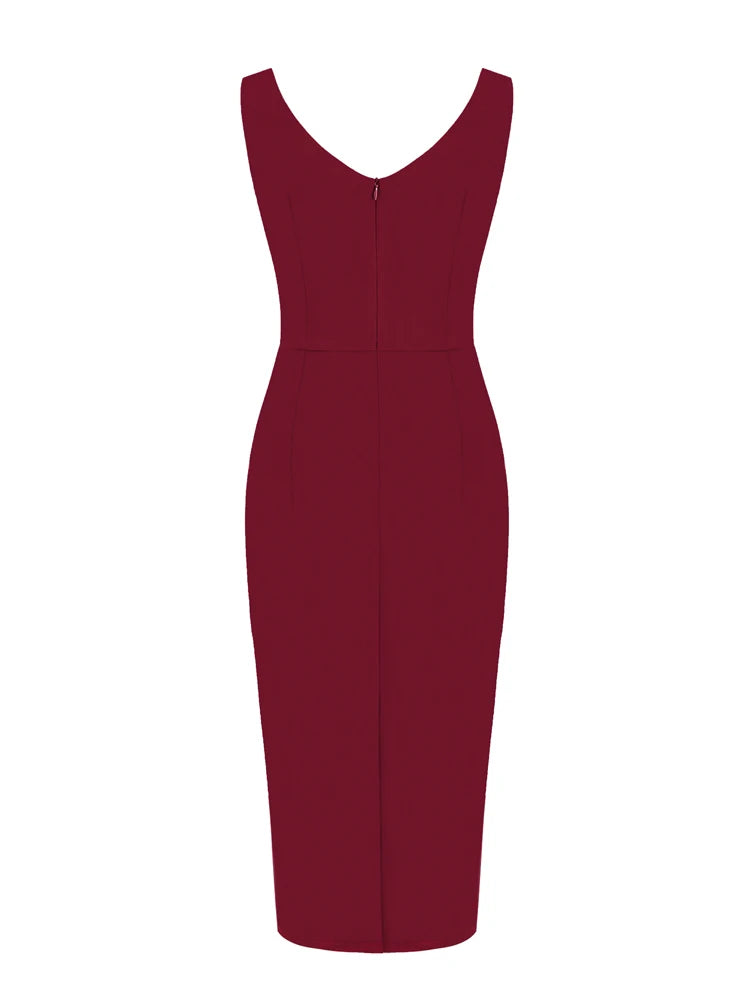 Sleeveless Sweetheart Neck Sheath Dress
