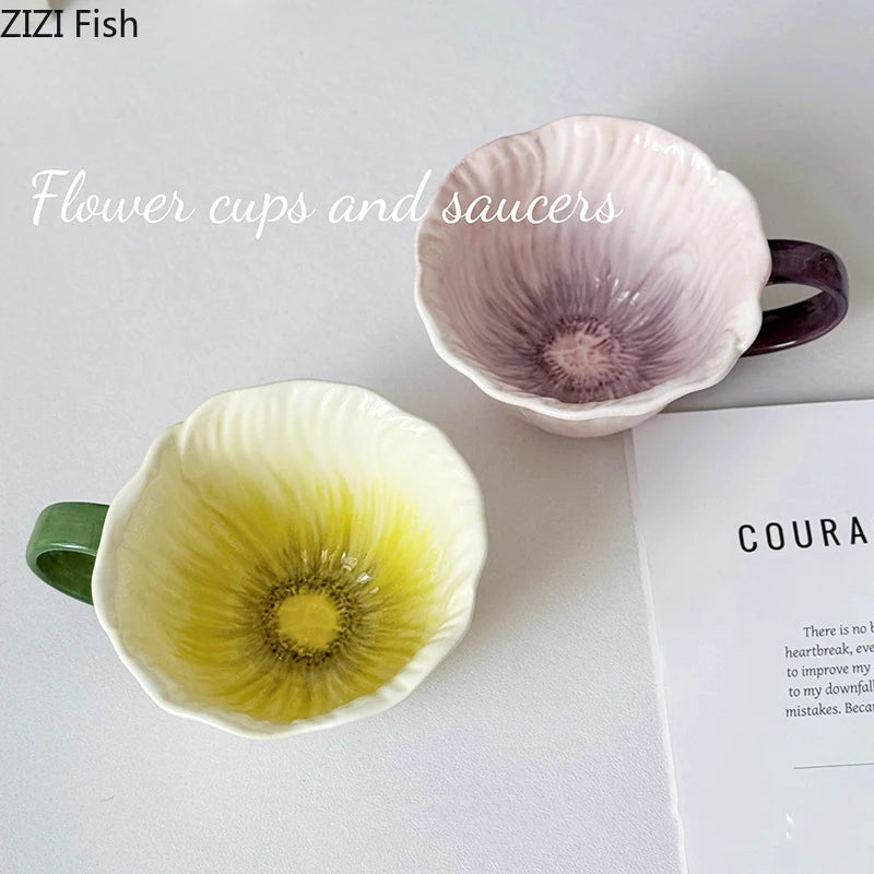 Parisian Cafe Gold-Rimmed Strawberry Porcelain Mug