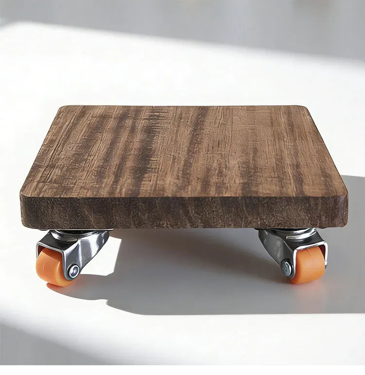 Mid-Century Modern Turned Walnut Coaster Tray