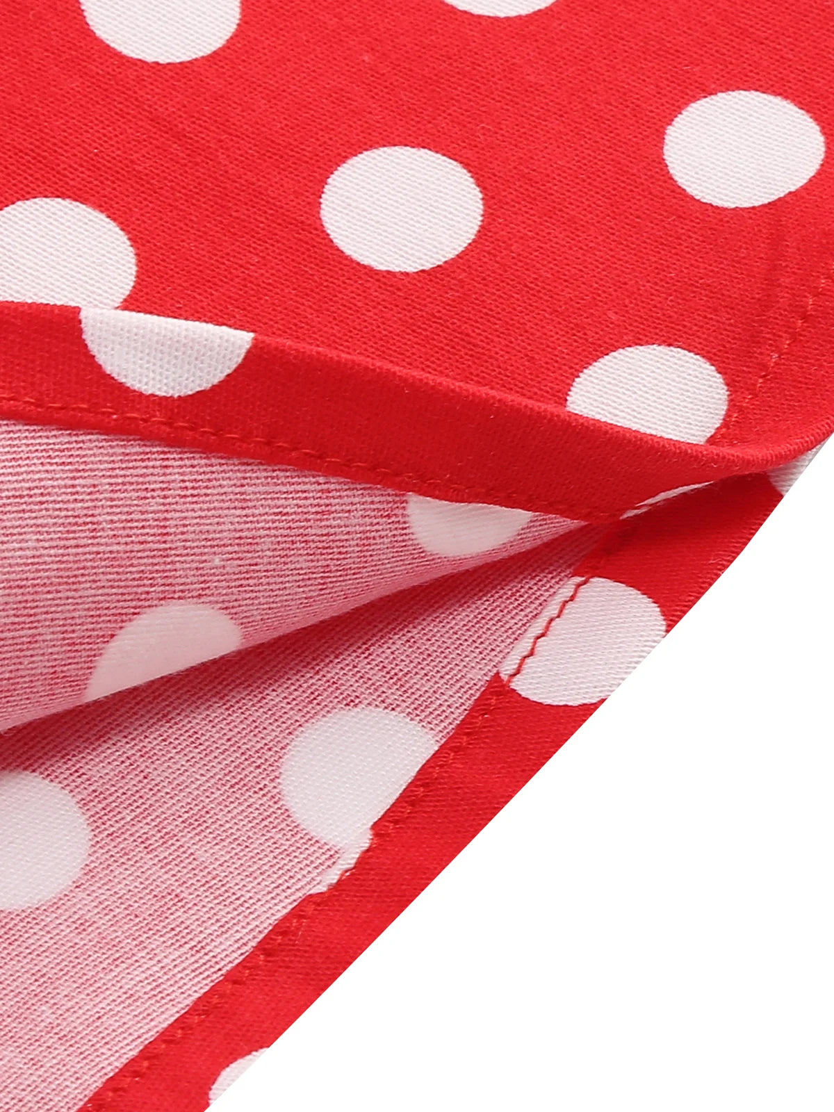 Contrast Bodice Polka Dot Halter Dress