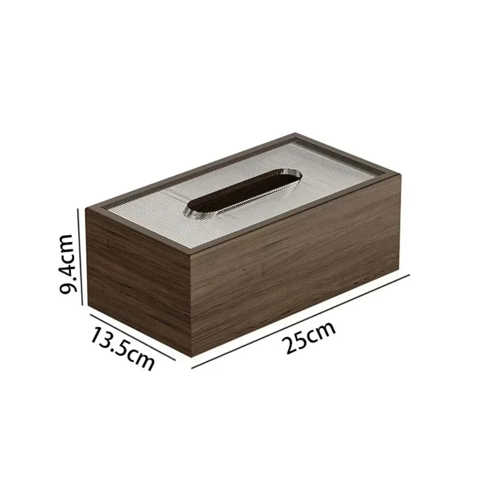 Classic Era Handmade Solid Black Walnut Tissue Box Cover