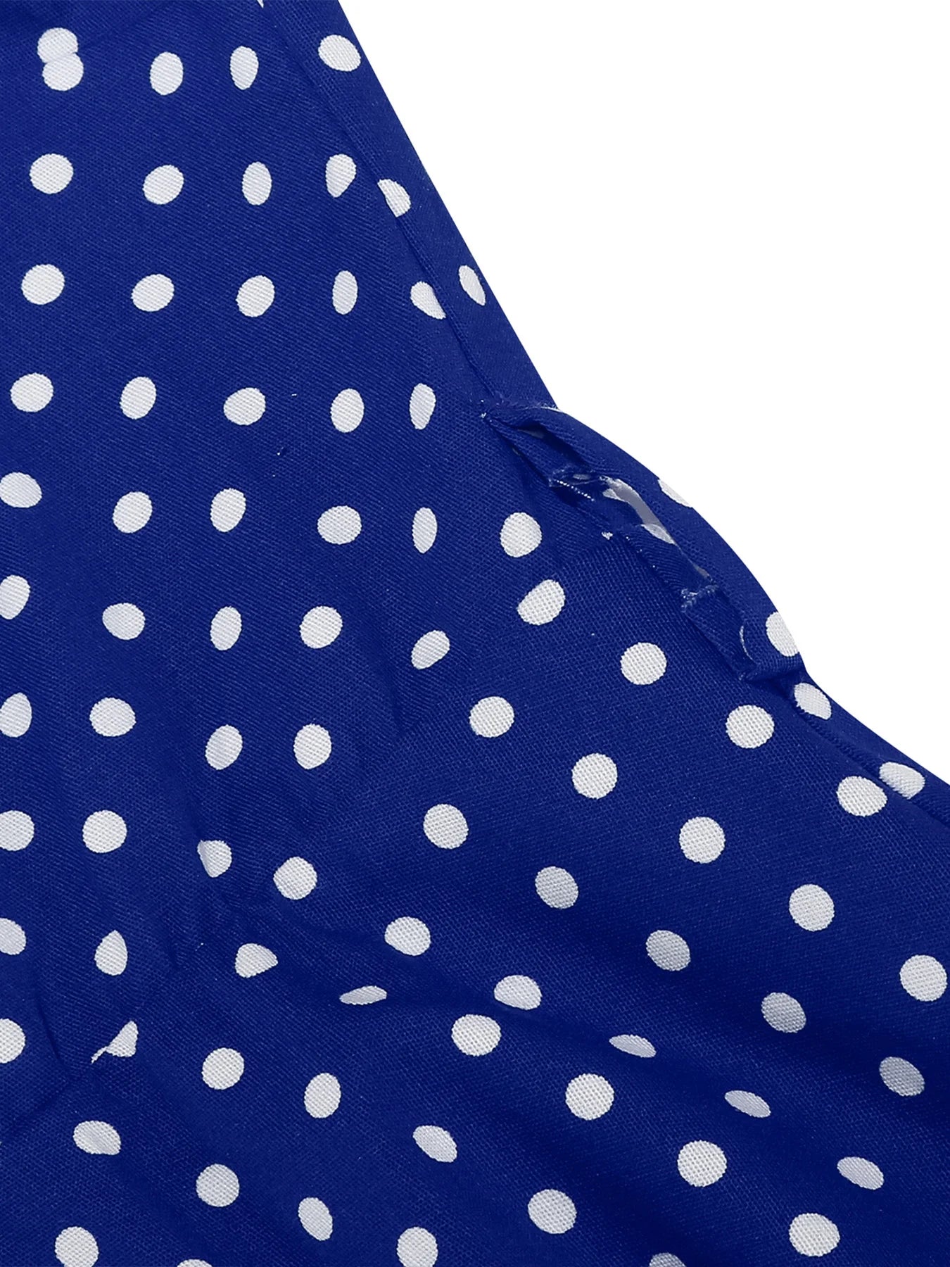 Polka Dot Collar Fit & Flare Dress with Headband