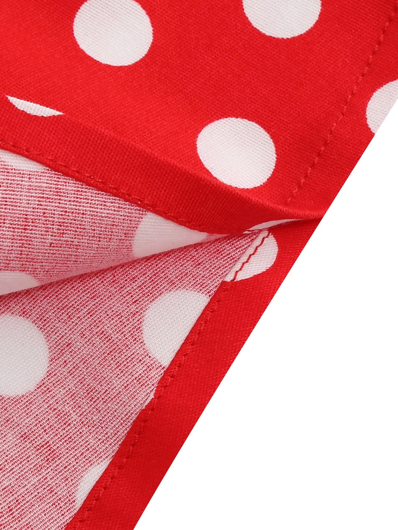Polka Dot Halter Midi Dress with Contrast Bodice