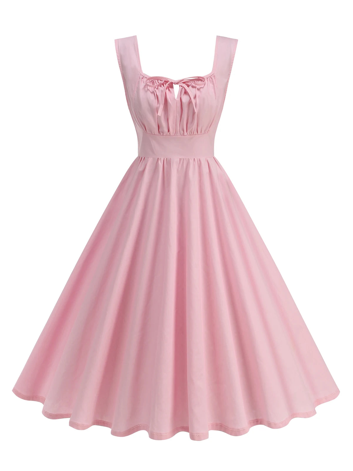 Sleeveless Bow Detail Fit & Flare Dress