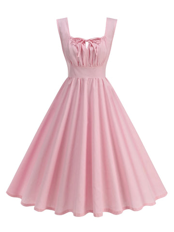 Sleeveless Bow Detail Fit & Flare Dress