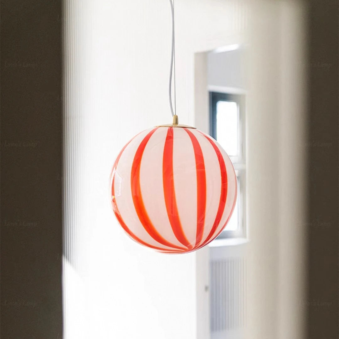 French Style Alpine Jade Glass Candy Balloon Chandelier