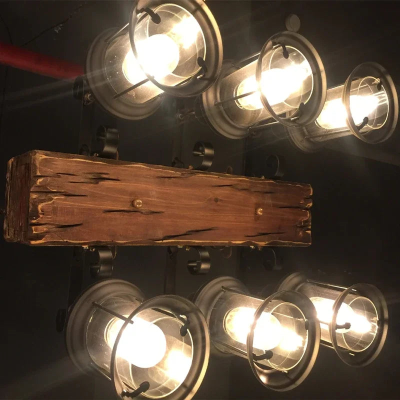 Mid-Century Modern Industrial Pendant Chandelier
