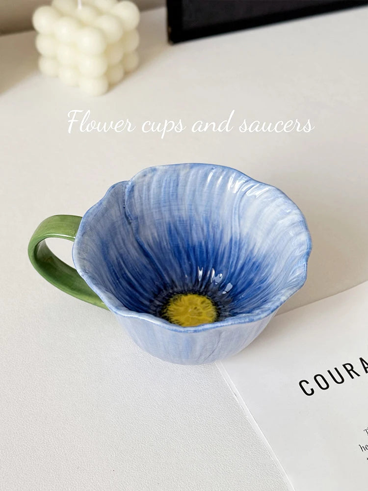 Parisian Cafe Gold-Rimmed Strawberry Porcelain Mug