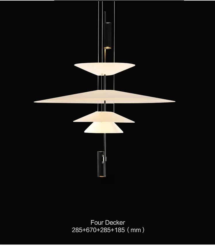 Italian Nordic Flamingo Flying Saucer Pendant Lamp