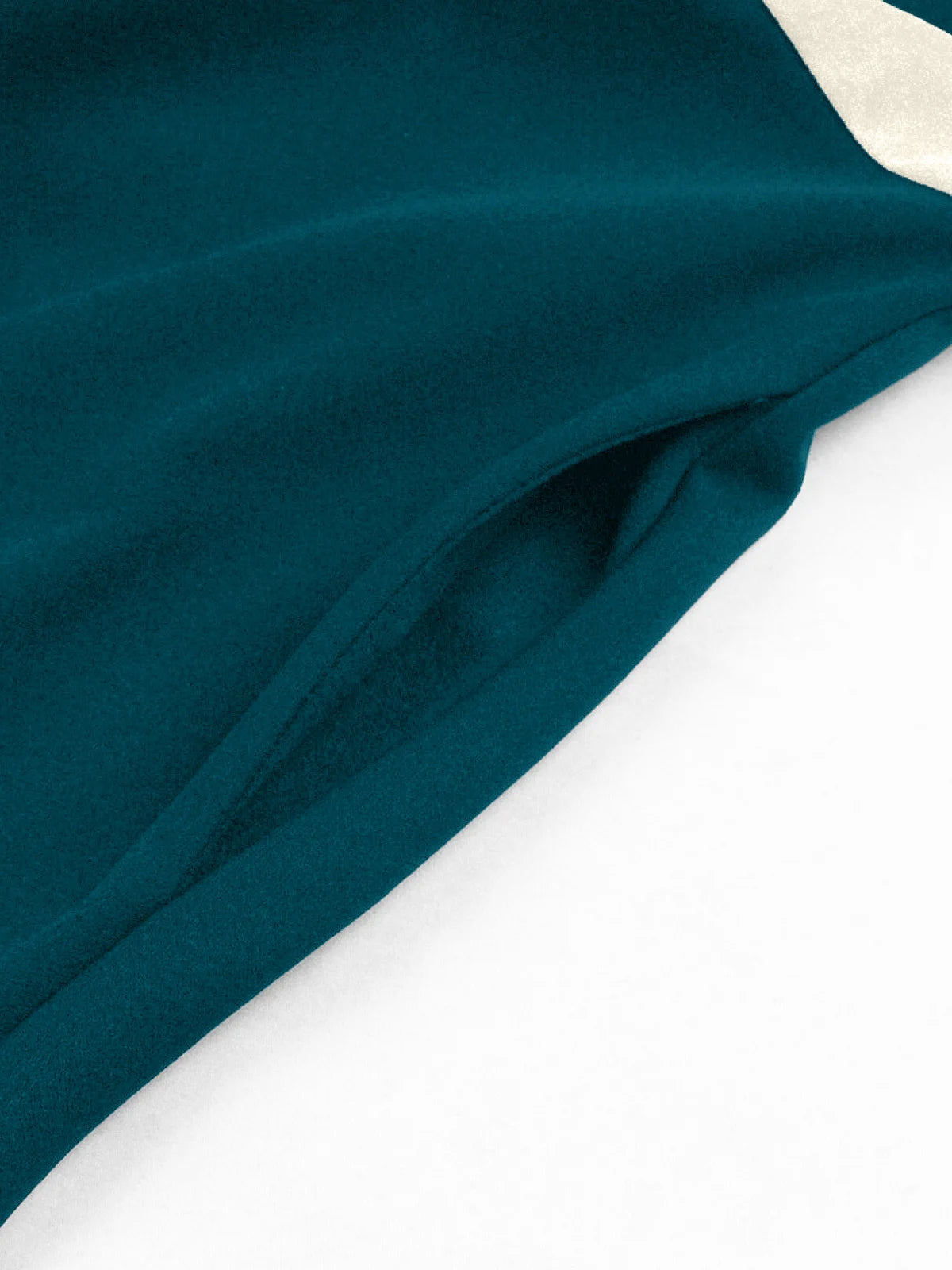 Contrast Lapel Button Detail Fit & Flare Dress