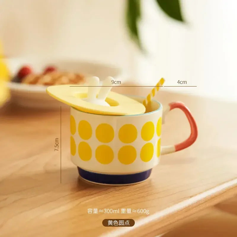 Vintage Meadow Handgrip Mug & Saucer Set (300ml)