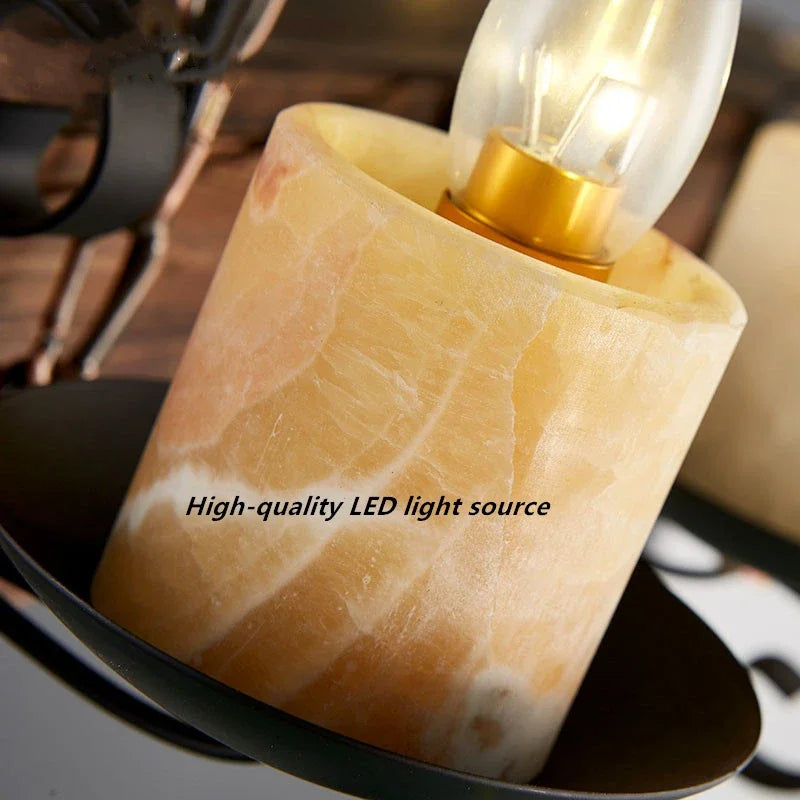 Mid-Century Modern Industrial Pendant Chandelier