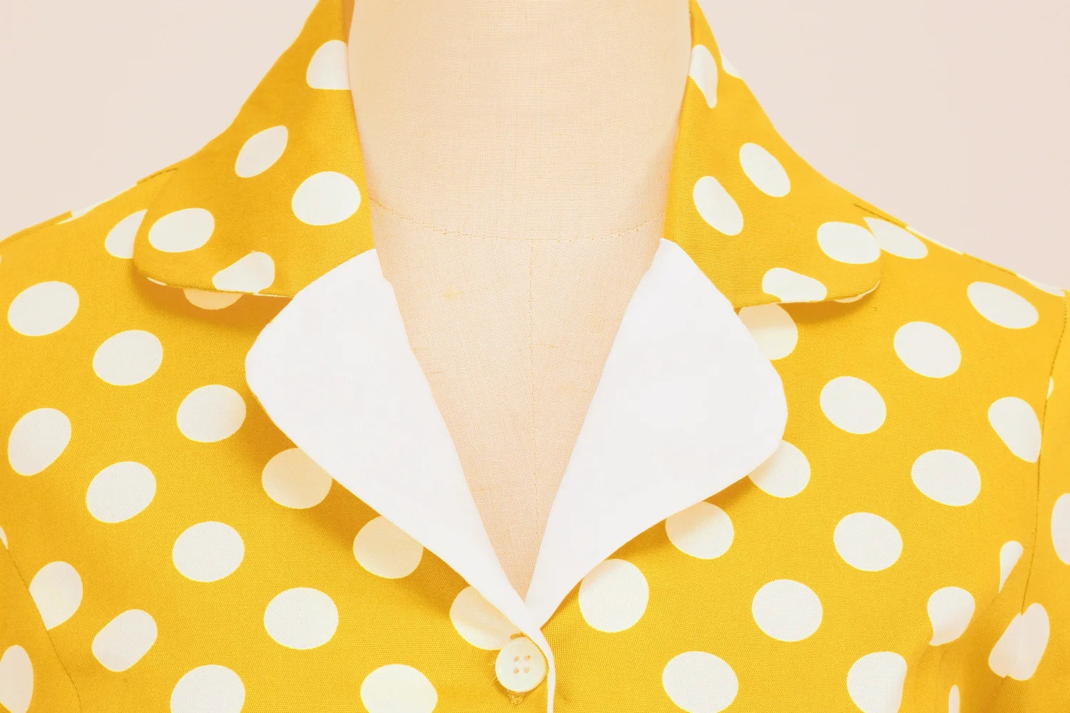 Women Vintage Polka Dots Dress Turn-down Collar Rockabilly Cocktail Party 1950s 40s Swing Dress Summer Dress