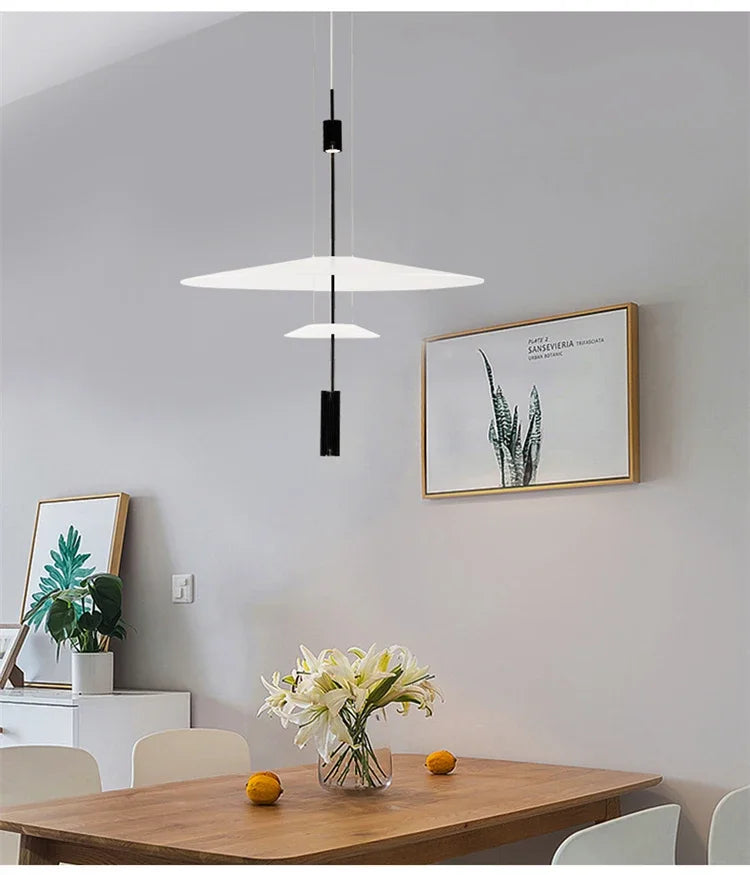 Italian Nordic Flamingo Flying Saucer Pendant Lamp